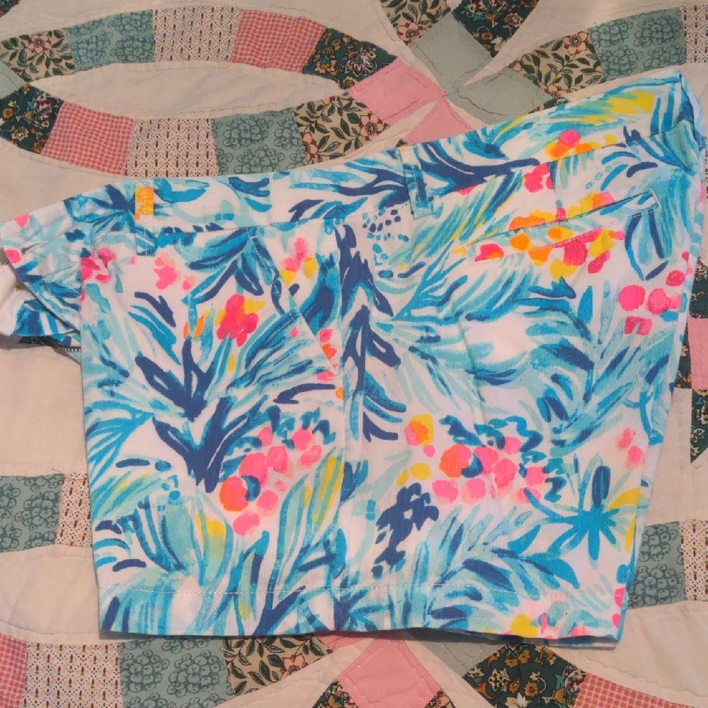 Lilly Pulitzer Vibrant Floral Print Shorts